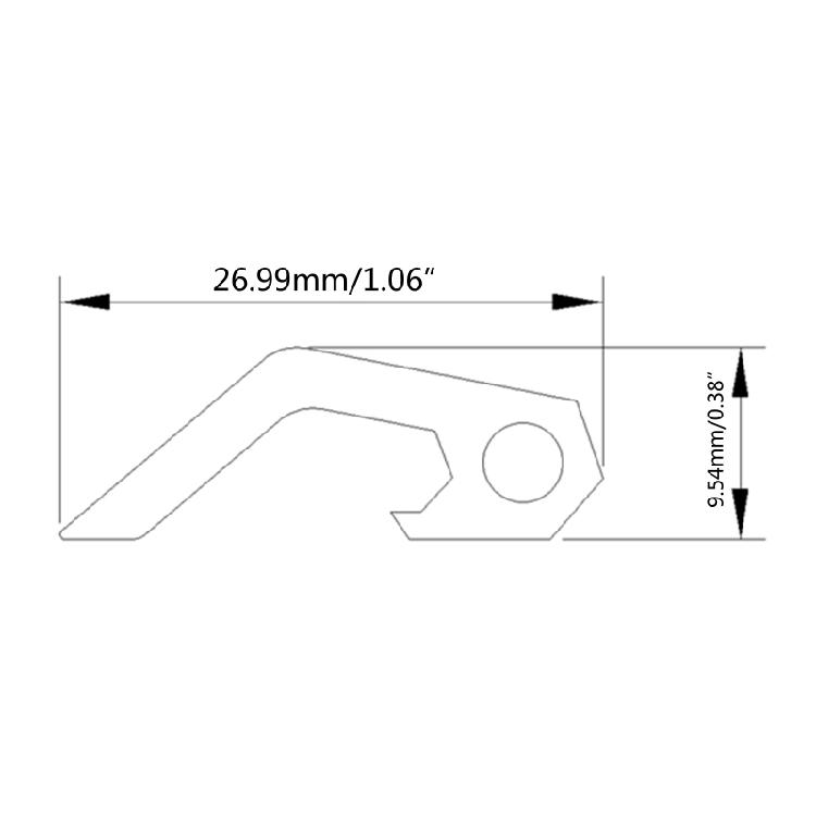 Breloczek Otwieracz do Butelek Multitool Płaski Śrubokręt do Codziennego Noszenia w Kieszeni