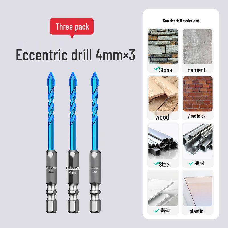 Eccentric Tile Hole Saw Drill Bit for Electric Drills