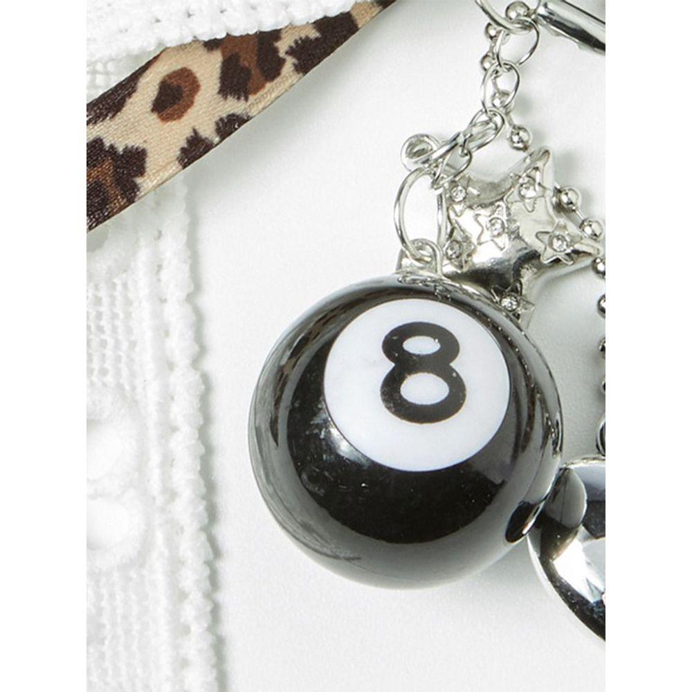 The GREEN Lab Lace Ribbon Keyring (LEOPARD)