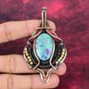 Ruby Fuchsite Real Gemstone Pendant Copper Wire Wrapped Jewelry Handmade Pendant