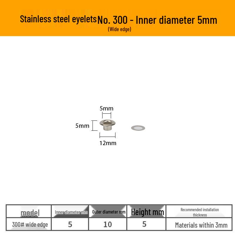 Manual Leather Grommet Hole Punch & Eyelet Rivet Tool
