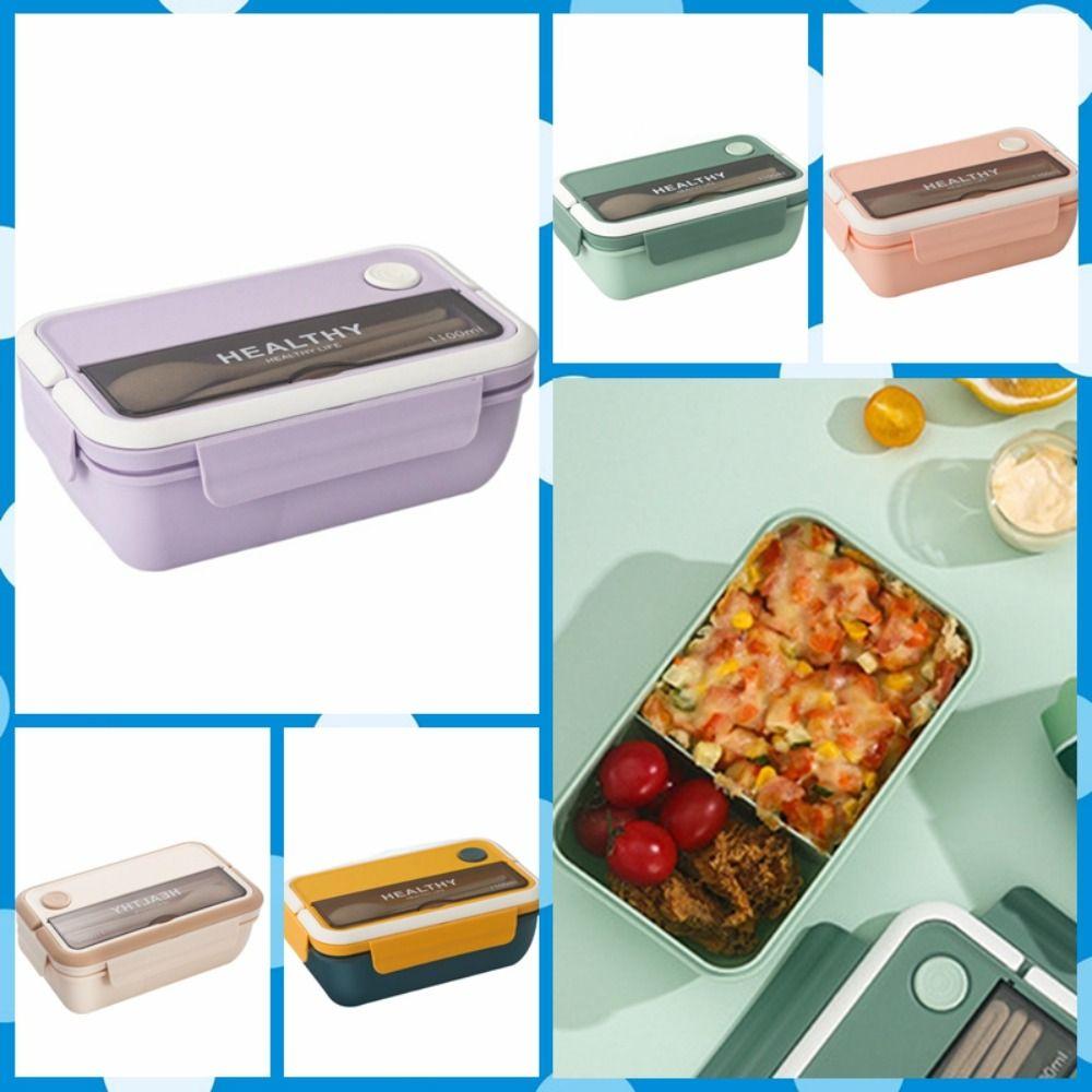 

With Foldable Handle Lunchbox Chopsticks Spoon Food Box durable Food Containers Picnic