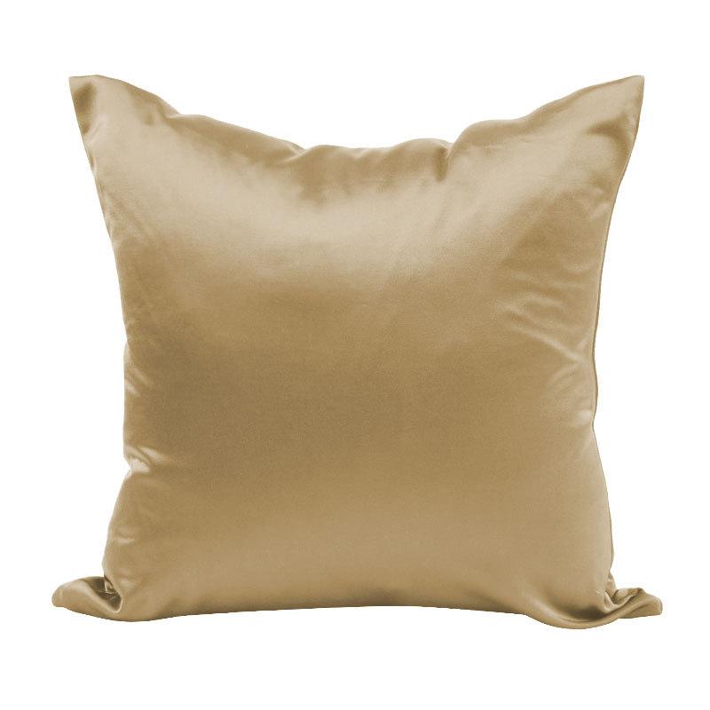 100% Satin Silk-Like Pillowcase Cover 40x40cm 45x45 50x50 60x60cm Solid Smooth Cushion for Sofa Bed Chair Home Decor Pillow Case