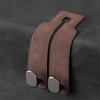 Suede Dual Hooks Universal Car Seat Back Headrest Hook Bag Bottle Sundries Storage Hanger Car Vehicle Organizer Holder Mount Auto Interior Accessories