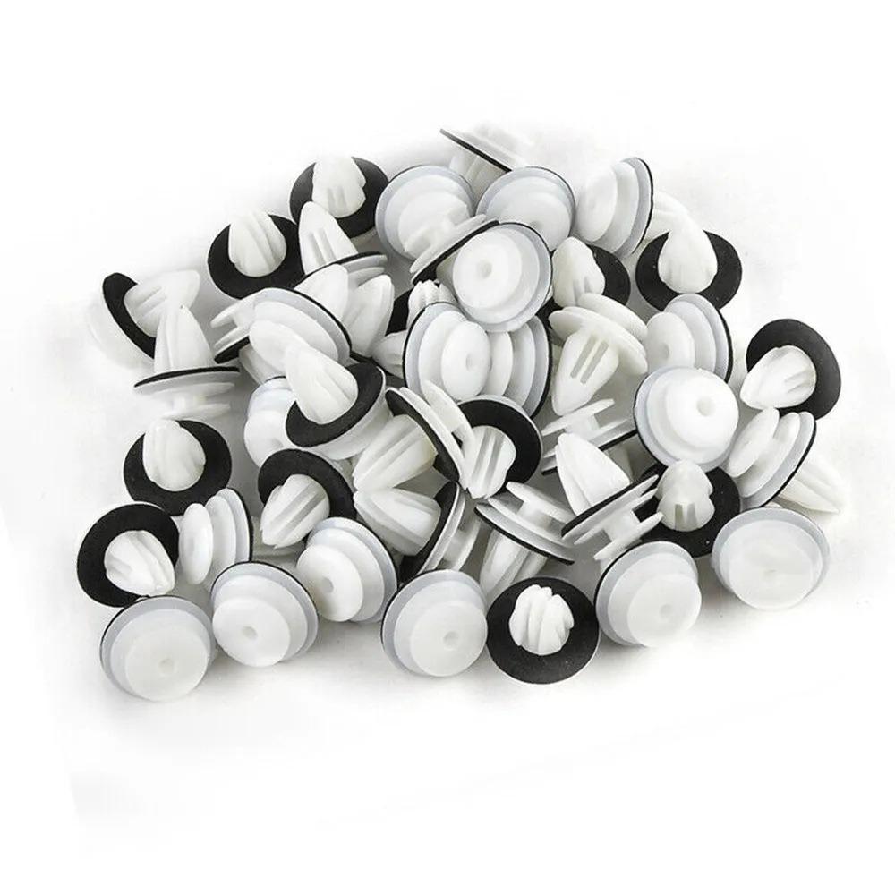100Pcs Accessories Nylon Retaining Clip Rivet Kit Fastener Rivet Bumper Clip  Interior Car