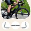 Aluminum Alloy Road Bike Handlebar Mountain Bike Handlebar Bike Bullhorn Bar for Mountain Bikes Road Bikes City Bikes