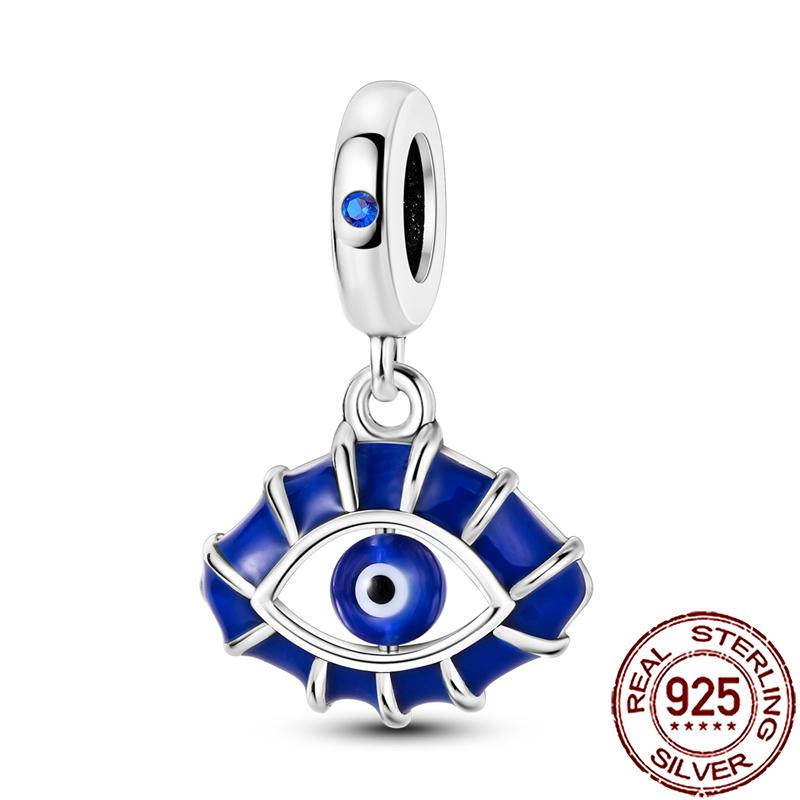 Charms Copper Hamsa Hand All-Seeing Eye Horus Fatima Protection Beads Fit Bracelet Necklace Women Diy Jewelry