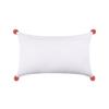 Coussin pompons 30 x 50 cm Zoeline le chat rose