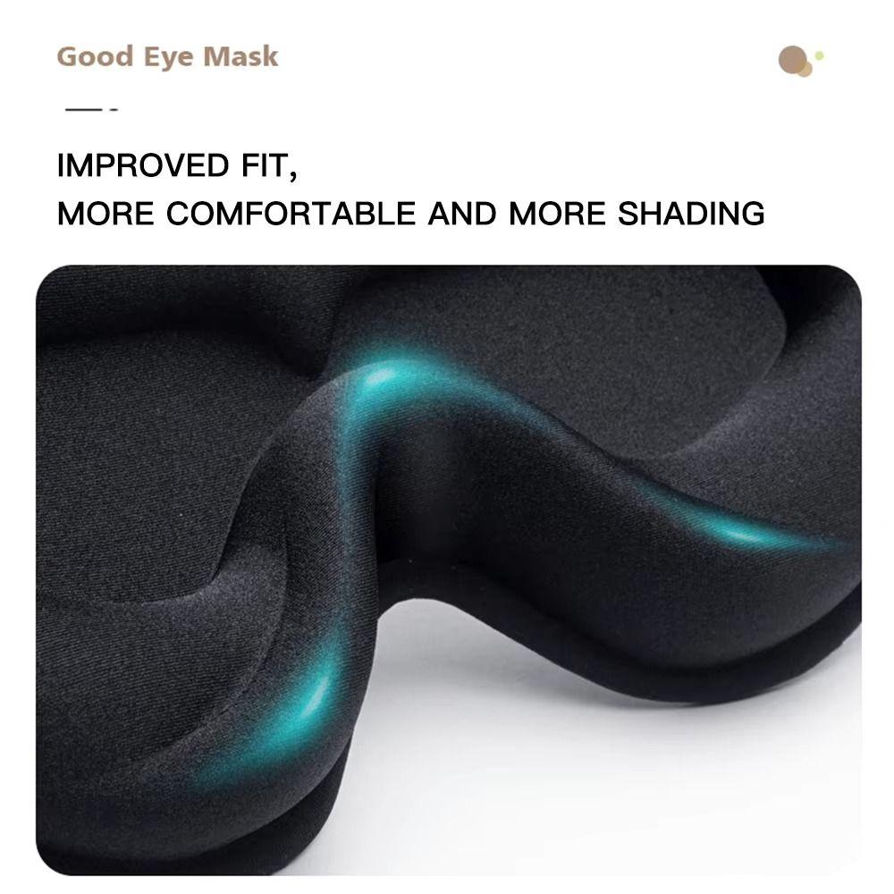 No Pressure 3D Sleep Eye Shade Deep Contoured Blindfold Eyepatch Eye Cover Side Sleepers