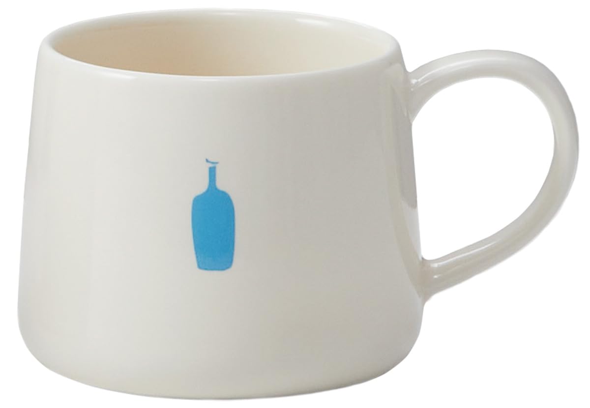 

Blue Bottle Coffee Porcelain Kiyosumi Dishwasher and Microwave Safe Mug, белый