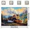 2D Steam Train Backdrop Mountain Photography Background