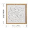 French Retro Floral Relief Living Room, Modern Foyer Bedroom with Framed Decorative Painting