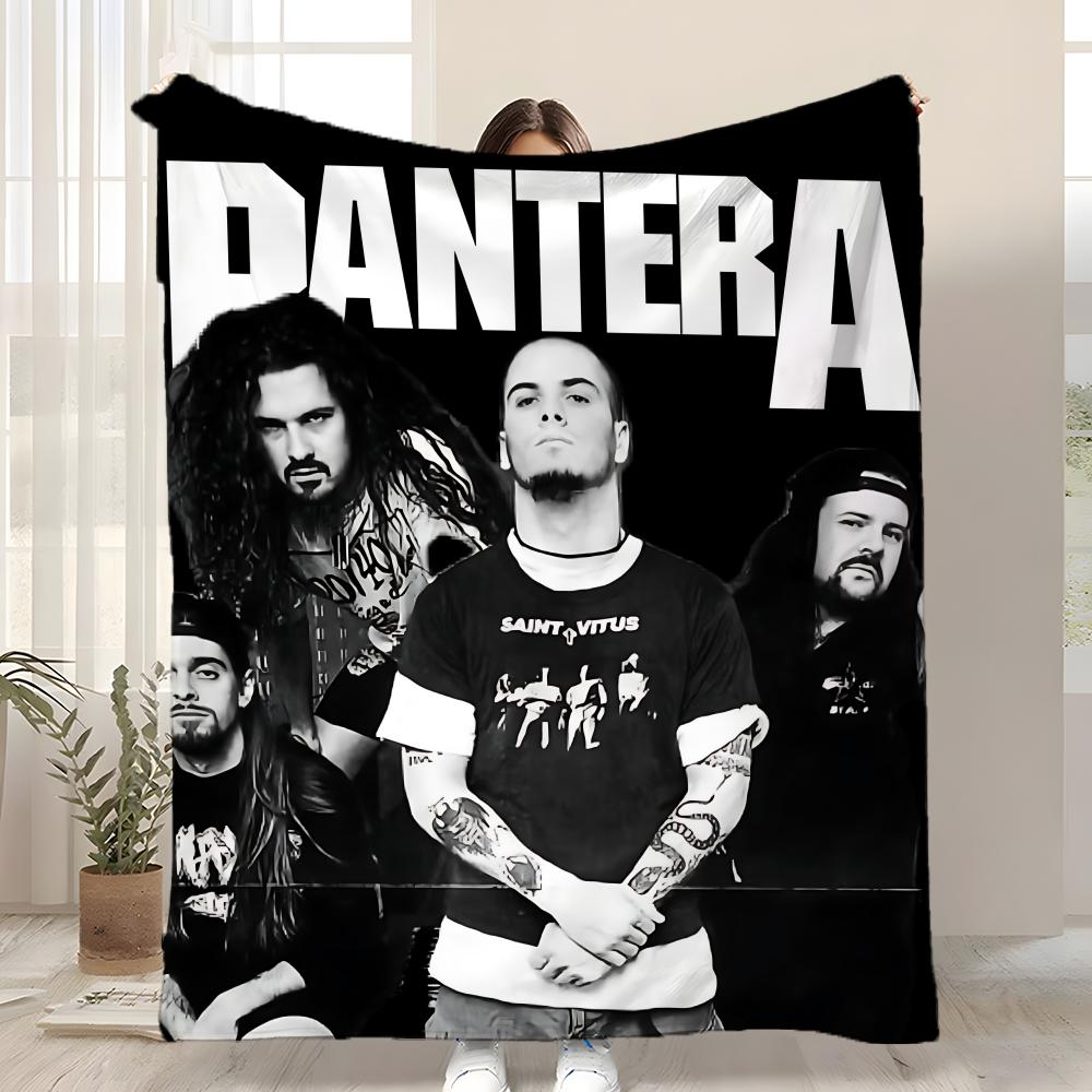 P-Pantera Μπάντα Ρίχτρα Φλάνελ για Παιδιά Μαλακή Ζεστή Αντιστατική Πλενόμενη για Όλες τις Εποχές