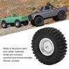 4pcs 55mm Front Rr Rubber Tires and 24 Hole Wheel Rims Set for  AL SCX24 1/24 RC Car