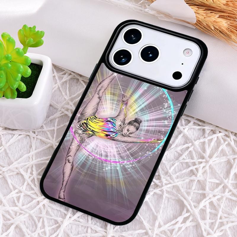 Love Gymnastics silhouette sports Phone Case for iPhone 17 Air 16 15 11 12 14 13 Pro Max Shockproof Cover