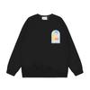 Casa spring and summer fantasy door starry sky castle casa letter long sleeve crew neck sweater couple T-shirt men and women couples