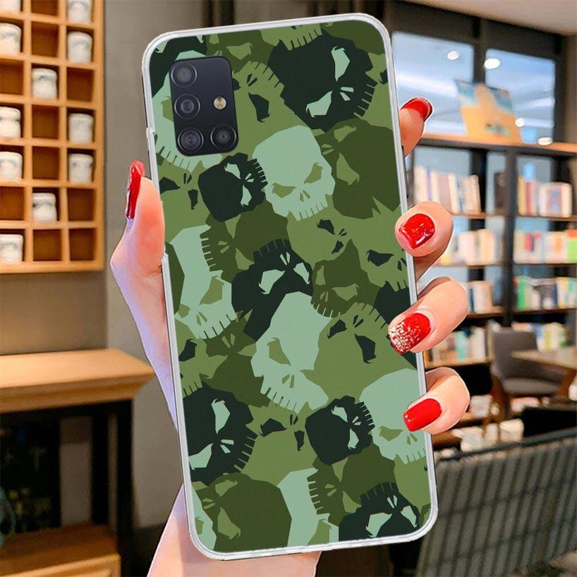 Camouflage Military Cover Phone Case For Samsung Galaxy A12 A22 A32 A52 A72 A02S Phone Case Note 20 Ultra 10 S10 Plus A51 A71 A5