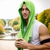 Outdoor Sports Sun Protection Cool Towel, Gym Beach Camping U-shaped Cool Hoodie, Headscarf Quick-drying Towel
