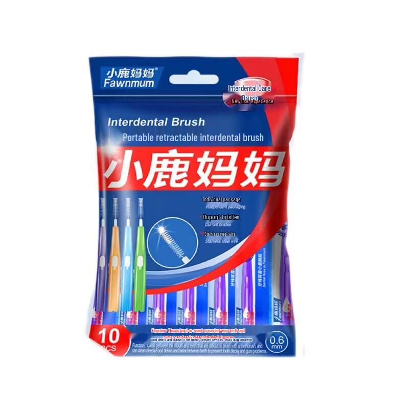 Маленький Олень Мама I-Тип Ультратонкие Межзубные Щетки (10-Pack)