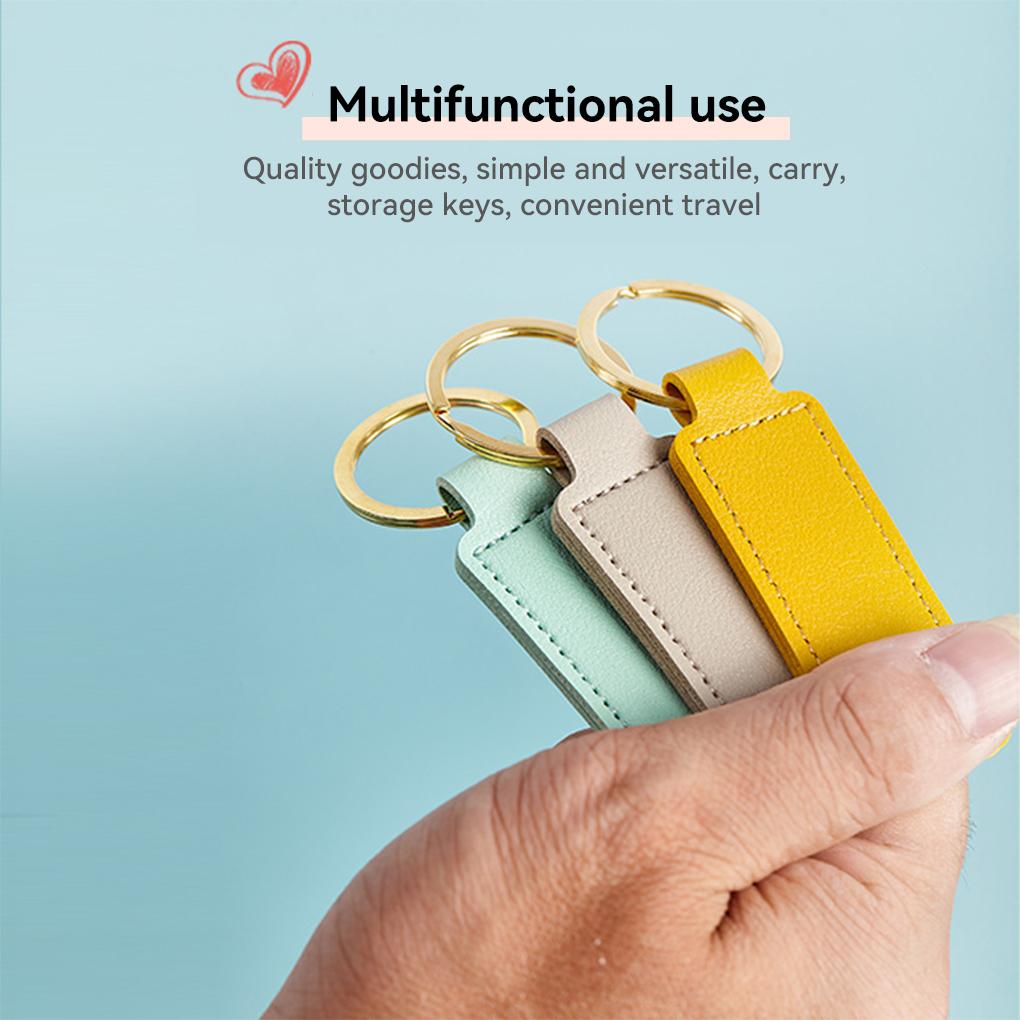 Cute Keychain Fashion Jewelry Keychains Exquisite Round Key Chain Holder Wear-resistant Pendant Keys Ring for Car Accessories