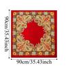Neckerchief Elegant Head Silk Scarf Printed Large Size Satin Bandana 90cmx90cm All-match Square Hijab Ladies
