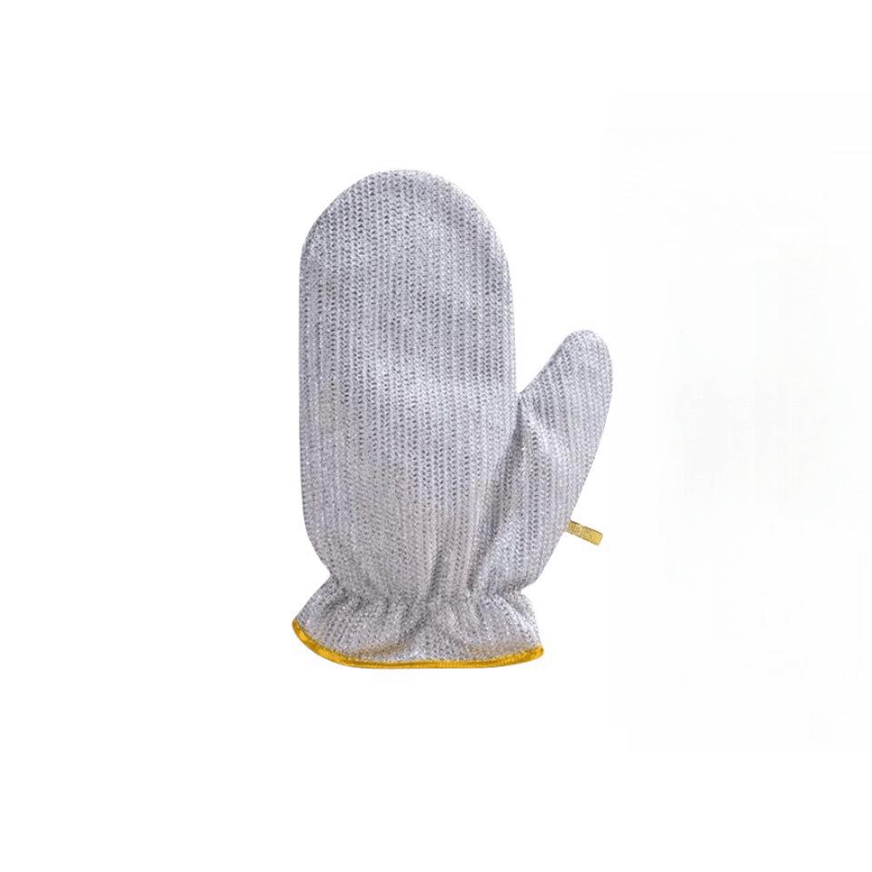 

Серебряная проволока Антипригарные перчатки и салфетка для мытья посуды - Утолщенное средство для чистки кухни One size