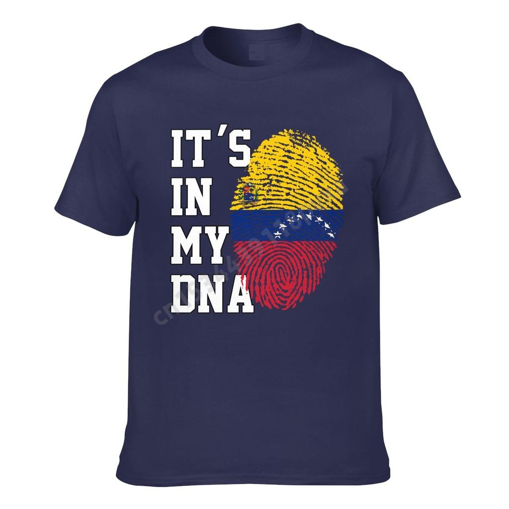 Venezuela Flag Venezuelians Country Map ITS IN MY DNA Men Women Tshirt Boys Tees T Shirt Hip Hop Tshirts XS5XL 100 Cotton