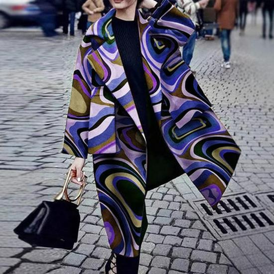 2025 Autumn/Winter Women's Solid Color Woolen Trench Coat - Warm & Casual 