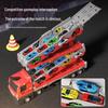Transforming Toy Truck with Storage and Track, Ejects Small Alloy Cars - Ideal Gift for Kids