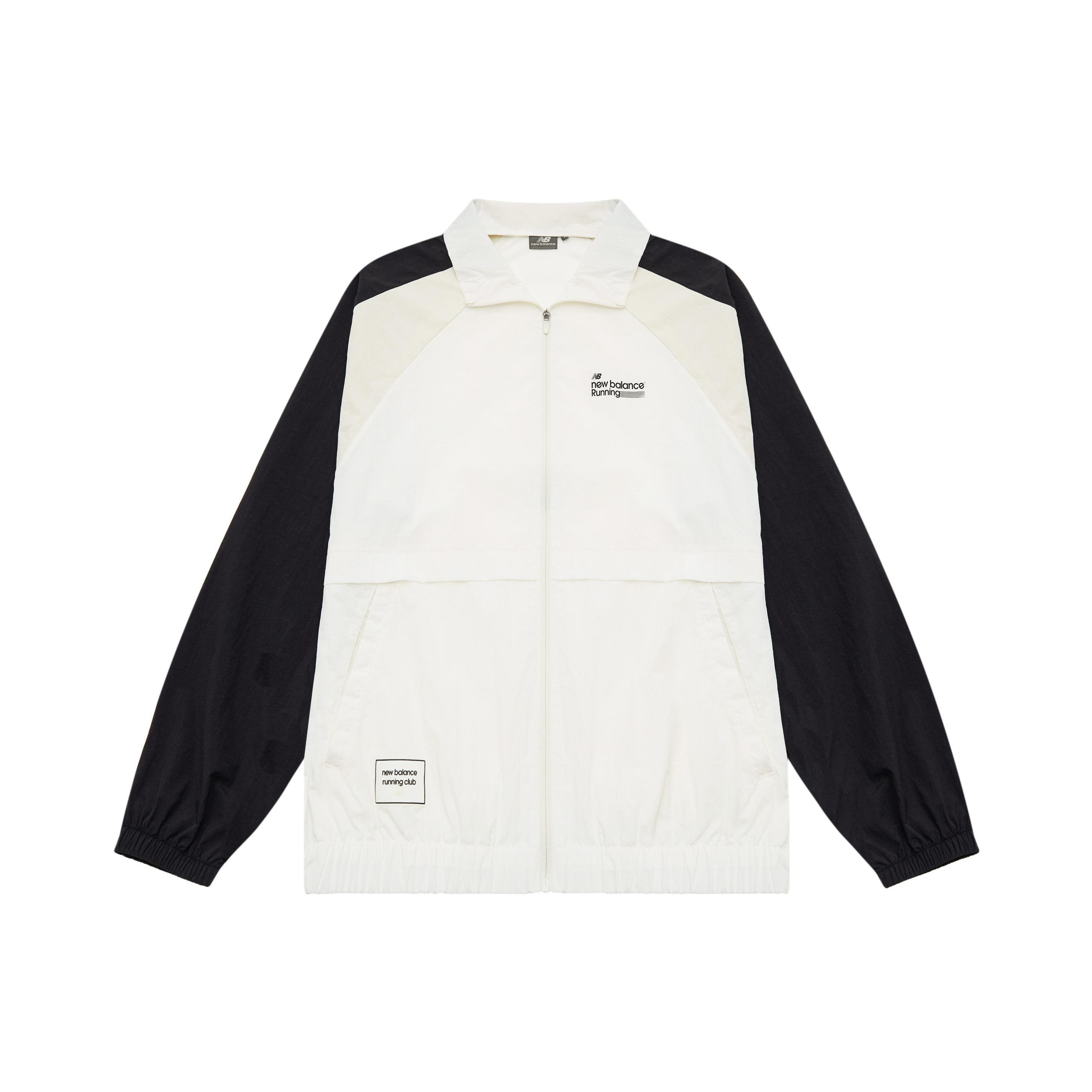New Balance 23FW Sport Jacket Asia Sizing  White Black  Men s 5AD37571-WT S