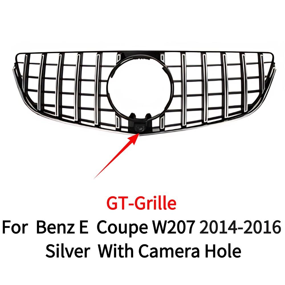 Sport Front Grille for Mercedes Benz E Class W207 C207 Coupe Cabriolet 2014-2016, Middle Mesh Grill for E200 E260 E350 E400 E500