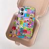 Cute Cartoon with Charm Phone Case for iPhone 14 13Pro 16promax 15 15Pro 16 13 Cover Korean Kawaii Shockproof Protective Cover