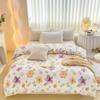 Fresh Flowers Quilt Cover 100% Cotton Zipper Duvet Cover High Quality Skin-friendly Comfortable Bedding for Kids Teens Adults