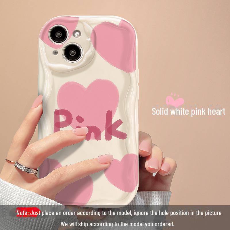 

Силиконовый чехол Smudged Pink Love для iPhone 11/12/13/14 и 16 Pro Max iPhone 16 Pro белый