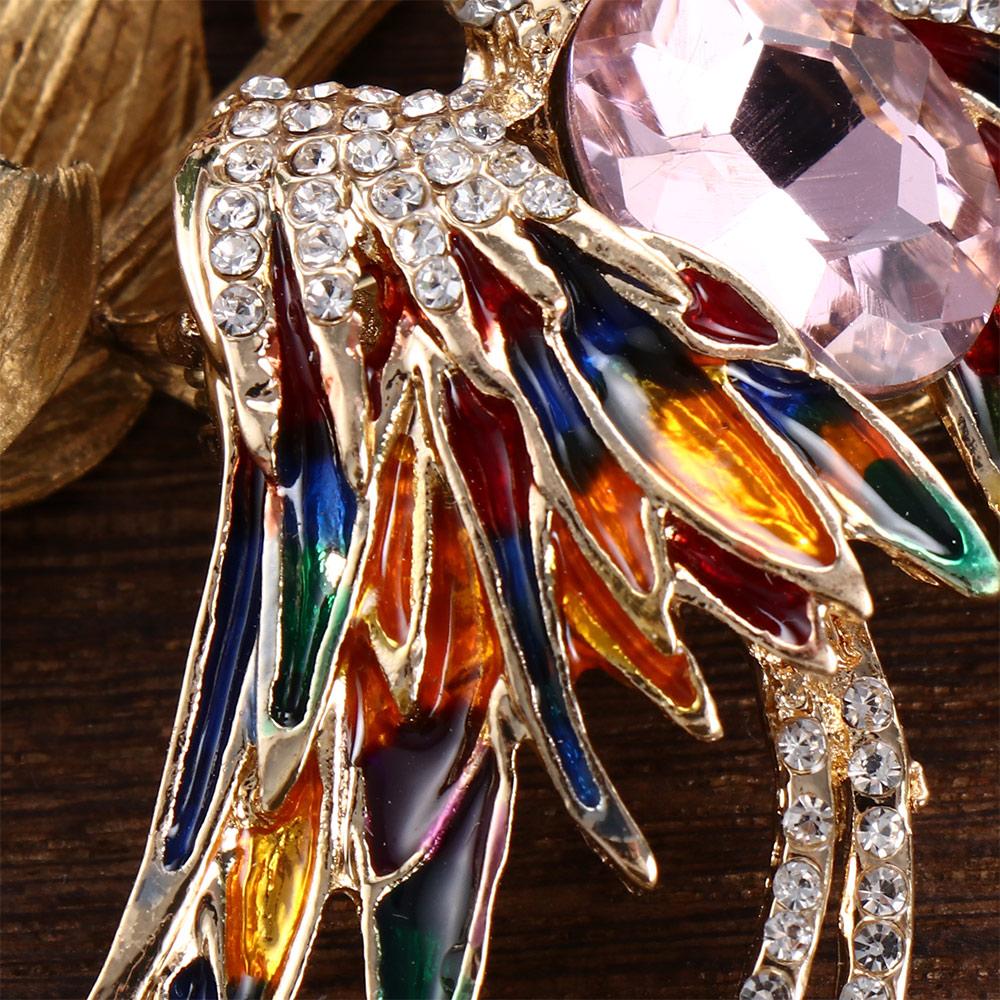 Party Jewelry For Girls Collar Pins Crystal Brooches Bird Brooches Badges Pin Korean Pin