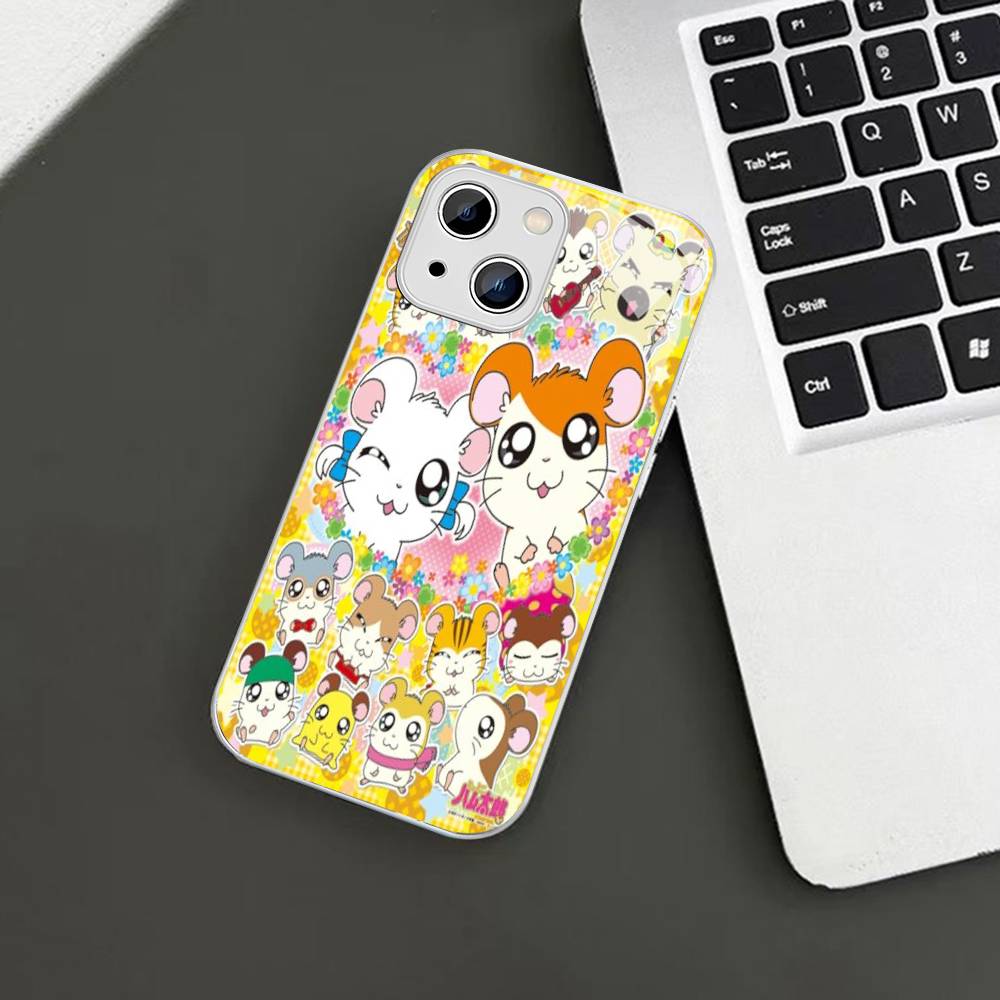 

Hamtaro Cute Hamster Kawaii Lovely For IPhone 14 13 12 Mini 11 Pro XS Max X XR 14 Plus Tempered Glass Cover iphone 12 pro