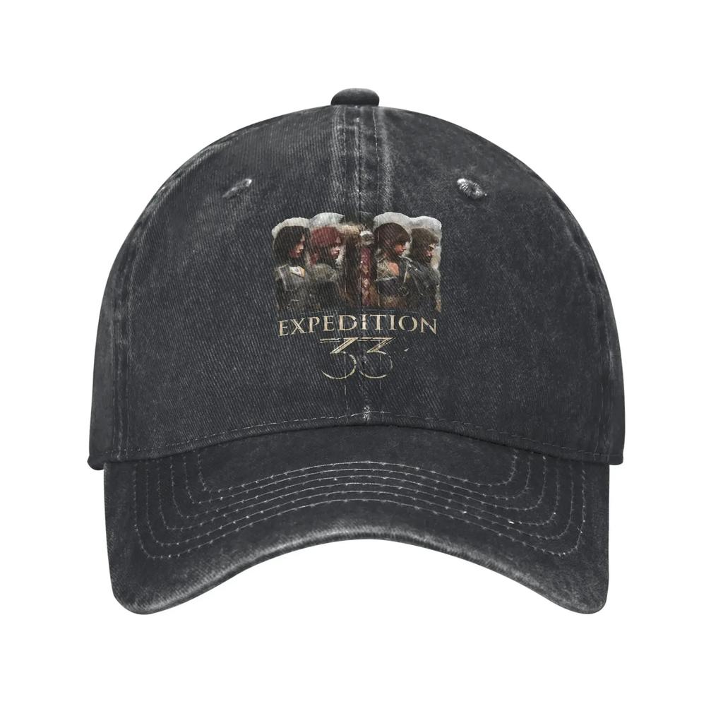 Expedition 33 Esquie Roliga Citat Unisex Basebollkepsar Sliten Denimbågar Keps Vintage Utomhus Alla Årstider Justerbar Solkeps
