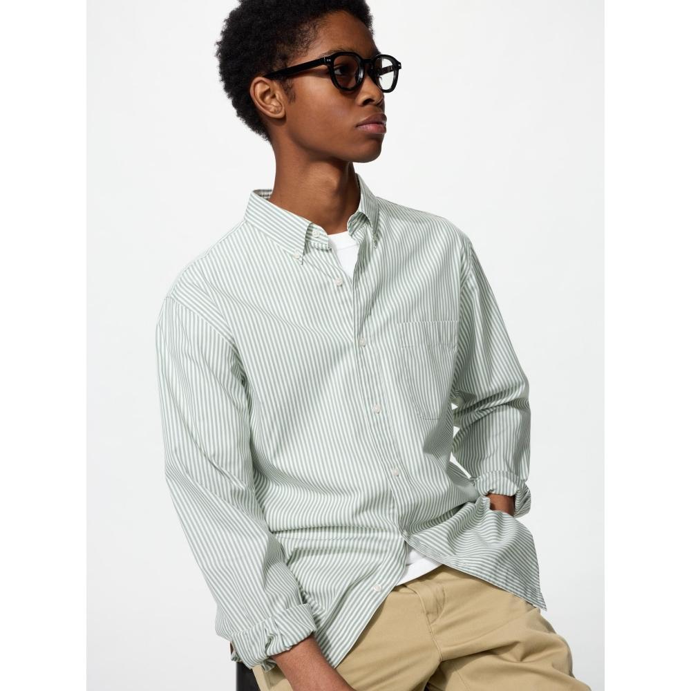 Uniqlo Japan Broad Shirt Stripes Button Down