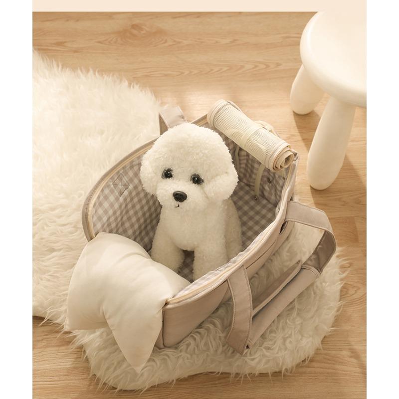 Modische Ausgeh-Tragbare Katzentasche Handgehaltene Hundetasche Crossbody Haustier-Rucksack Atmungsaktives Katzenbett Tragbare Hundetransporttasche