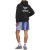 Adidas Originals FW24 Allover Print Series Logo Color Block Striped Comfortable Loose Fit Mid Rise Sports Shorts Unisex Shorts Light-Silver IY7376