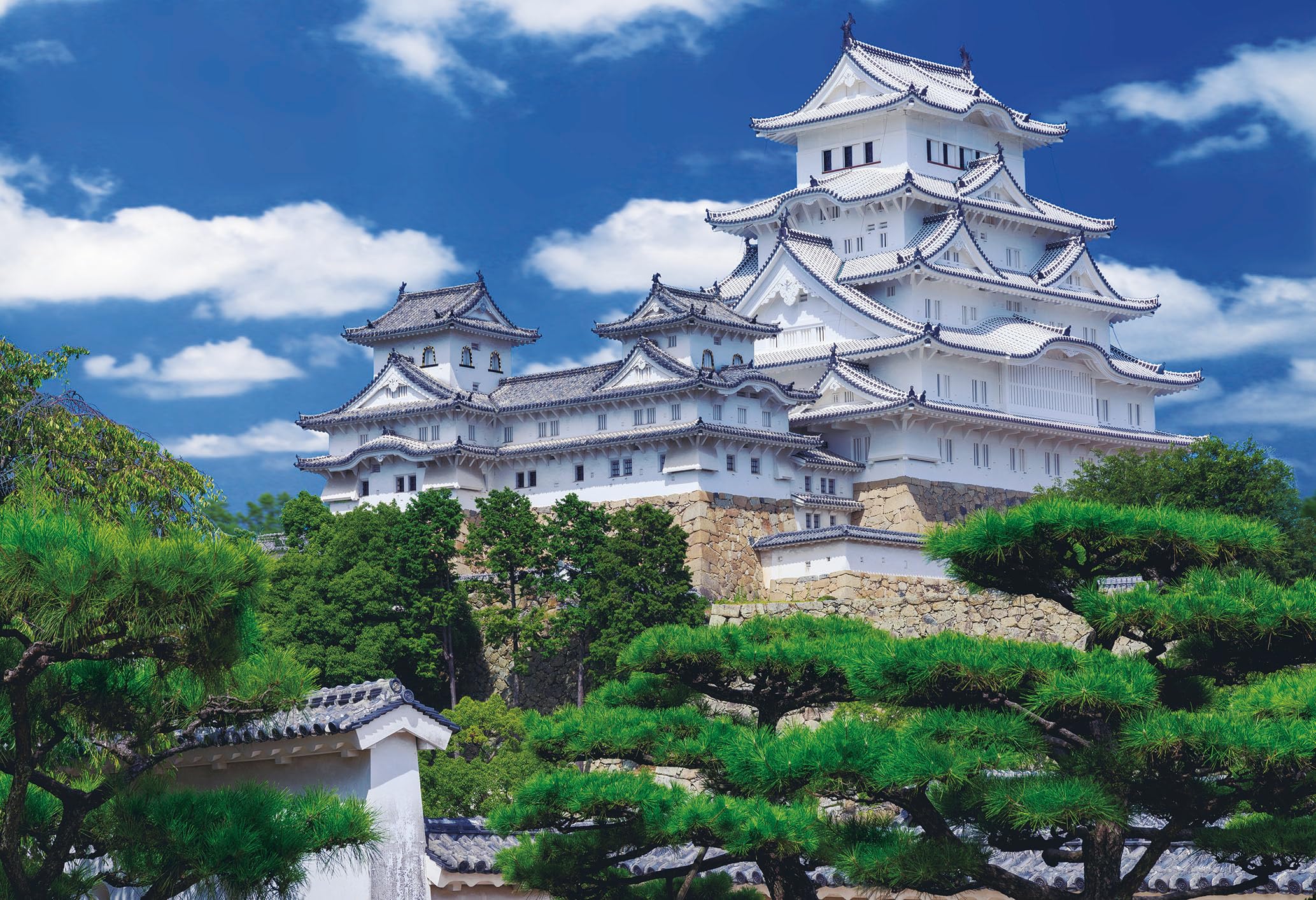 Epoch Super Small Piece Jigsaw Puzzle Himeji Castle Japanese Landscape Hyogo 26×38cm Adhesive Spatula Ticket