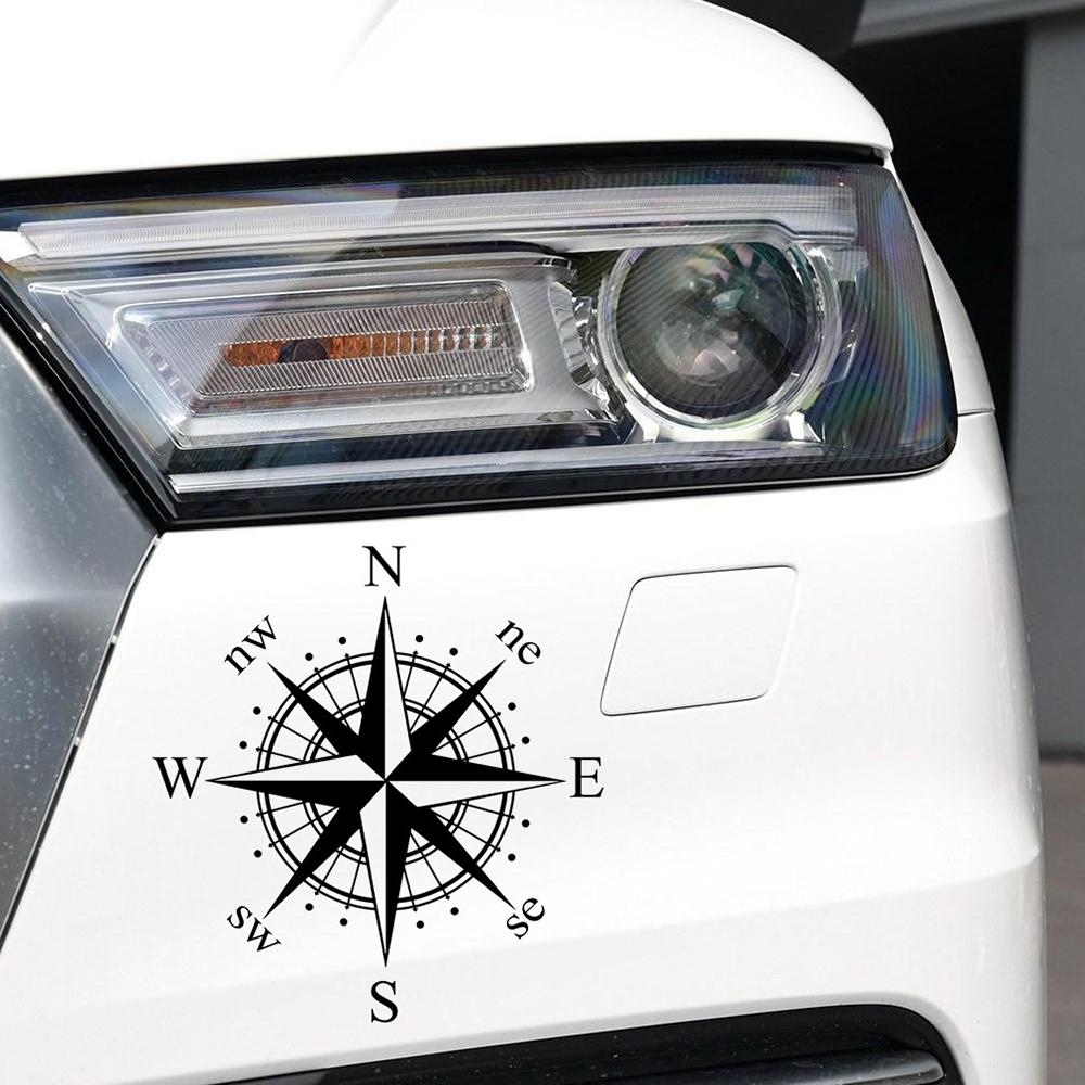 Pegatina de Coche Brújula NSWE Pegatinas Creativas de Personalidad Diseño Artístico Accesorios Exteriores para Coche Motocicletas Camión Decoración Autocaravana