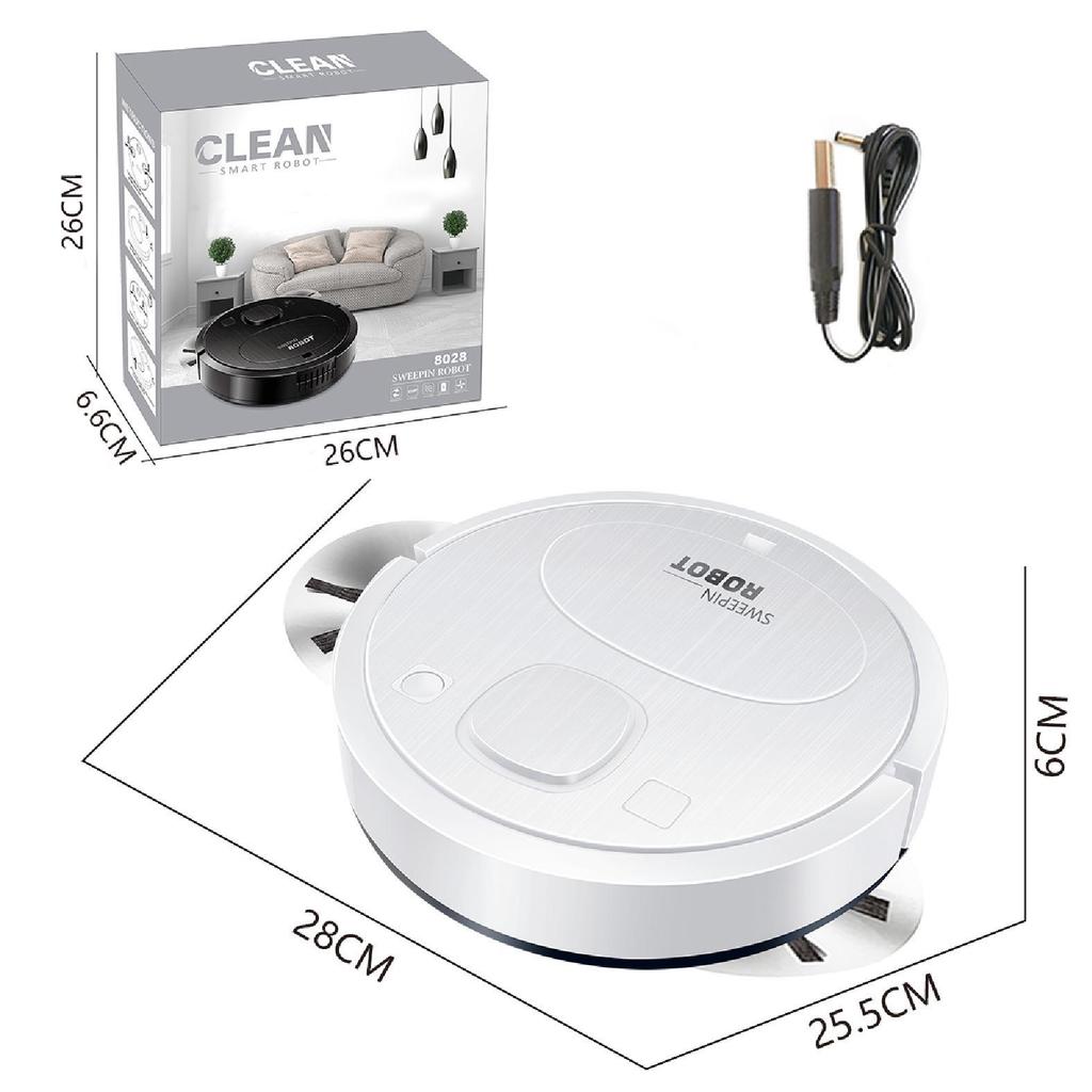 USB Wireless Smart Robot Vacuum Cleaner: Sweeping & Mopping Integrated Appliance, Perfect Home Use Gift.