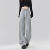 Narrow version wide-leg pants women's autumn and winter velvet new casual straight thickened sweatpants banana sweatpants