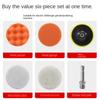 Polishing Sponge Plate Set Imitation Plush Waxing Angle Grinding Cleaning Sponge Wheel Car Beauty Set Electric Drill Polishing