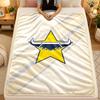 Flannel BlanketNorth Queensland Cowboys Warm Soft Throw Blanket for Indoor Sofa Bed Living Room Use