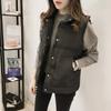 Autumn And Winter New Vest Female Slim Short Cotton-Padded Vest Sleeveless Vest Student Jacket Bread Clothes