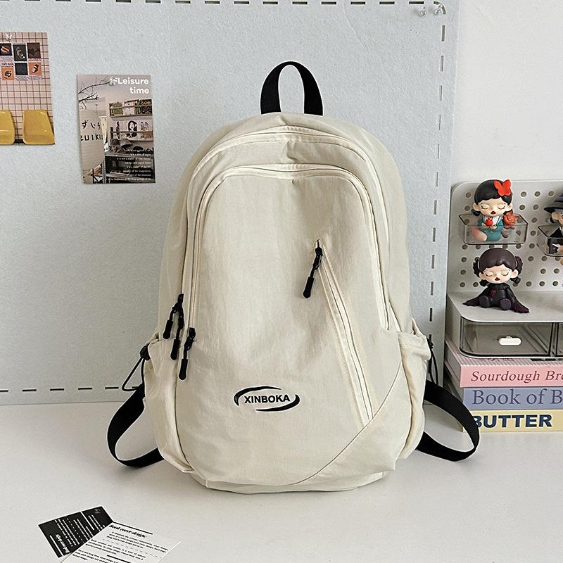 Travel Large Capacity Backpack High School Junior High School Student School Bag Simple Versatile Casual Backpack