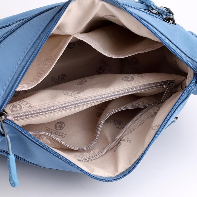 New multi-compartment shoulder messenger bag lightweight large-capacity nylon bag play bag
