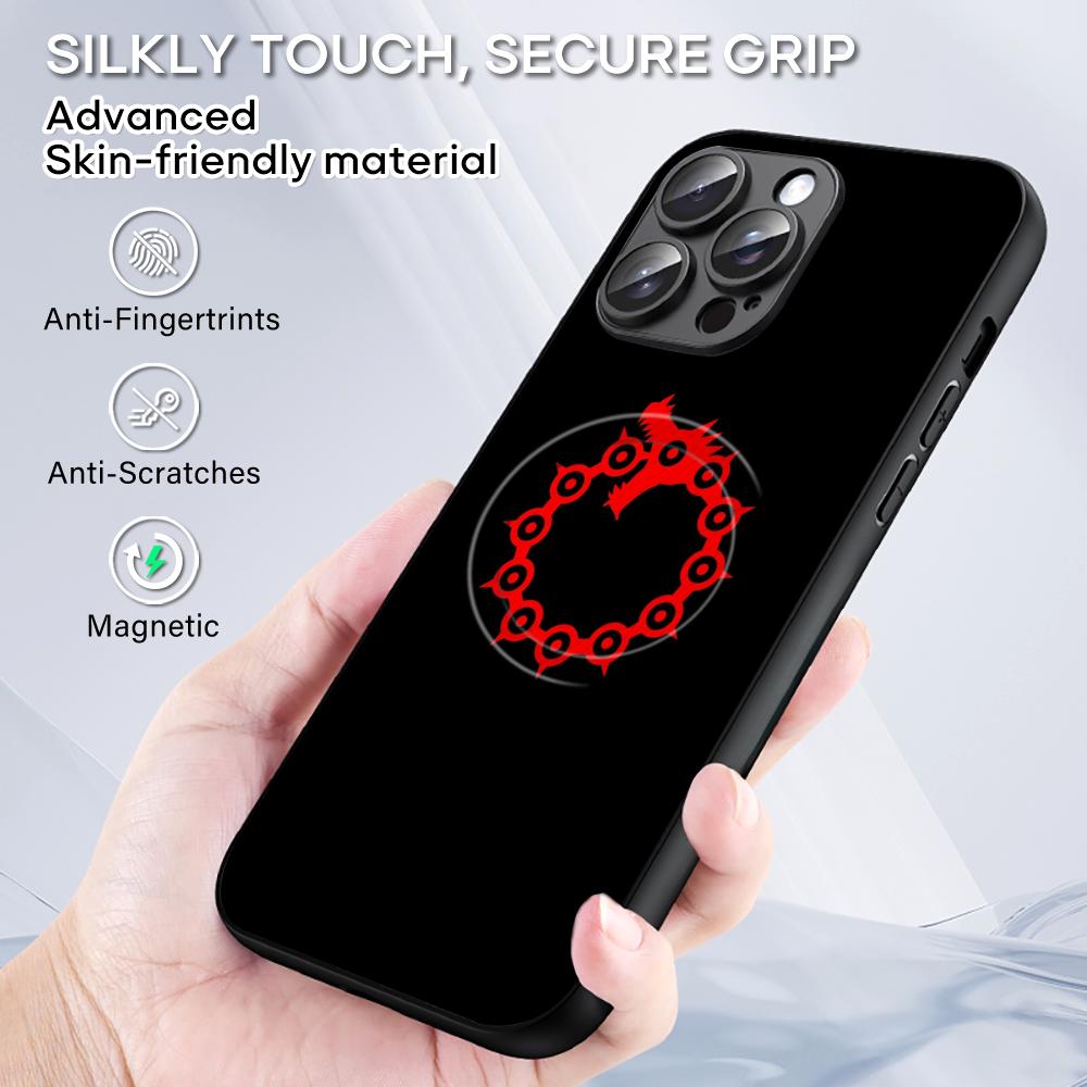 Meliodas The Seven Deadly Sins Poster Phone Case For iPhone 17 16 15 14 13 12 11 Plus Pro Max High-end Luxury Magsafe Sheepskin